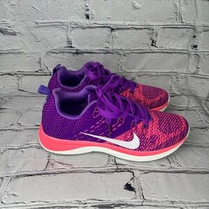 Nike Women’s Flyknit Lunar 3 Purple & Pink Athletic Sneakers Size 7